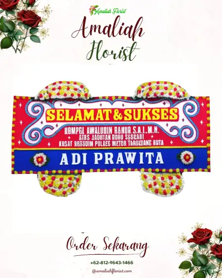 Papan Bunga Ucapan Selamat Beji Ui